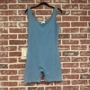 Gii Rodriguez Blue Sleeveless Cotton Romper Women’s XL